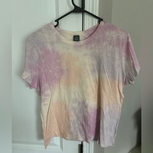 Wild fable short sleeve tie dye crop shirt size xxl